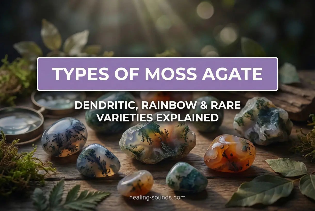 Dendritic Moss Agate Varieties Guide: Rainbow, Orange & Rare Types