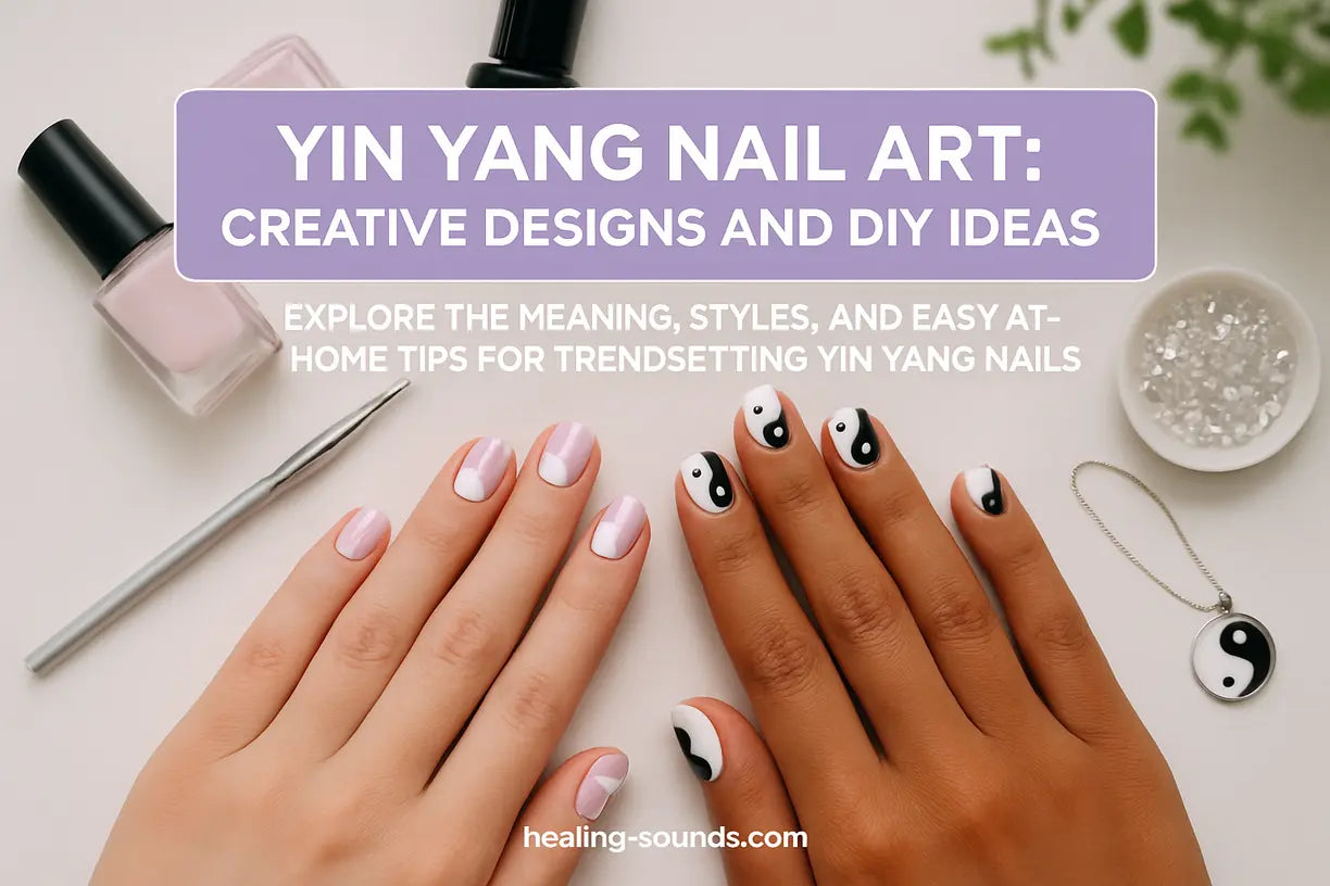 Easy Nail Art at Home with Yin Yang Design