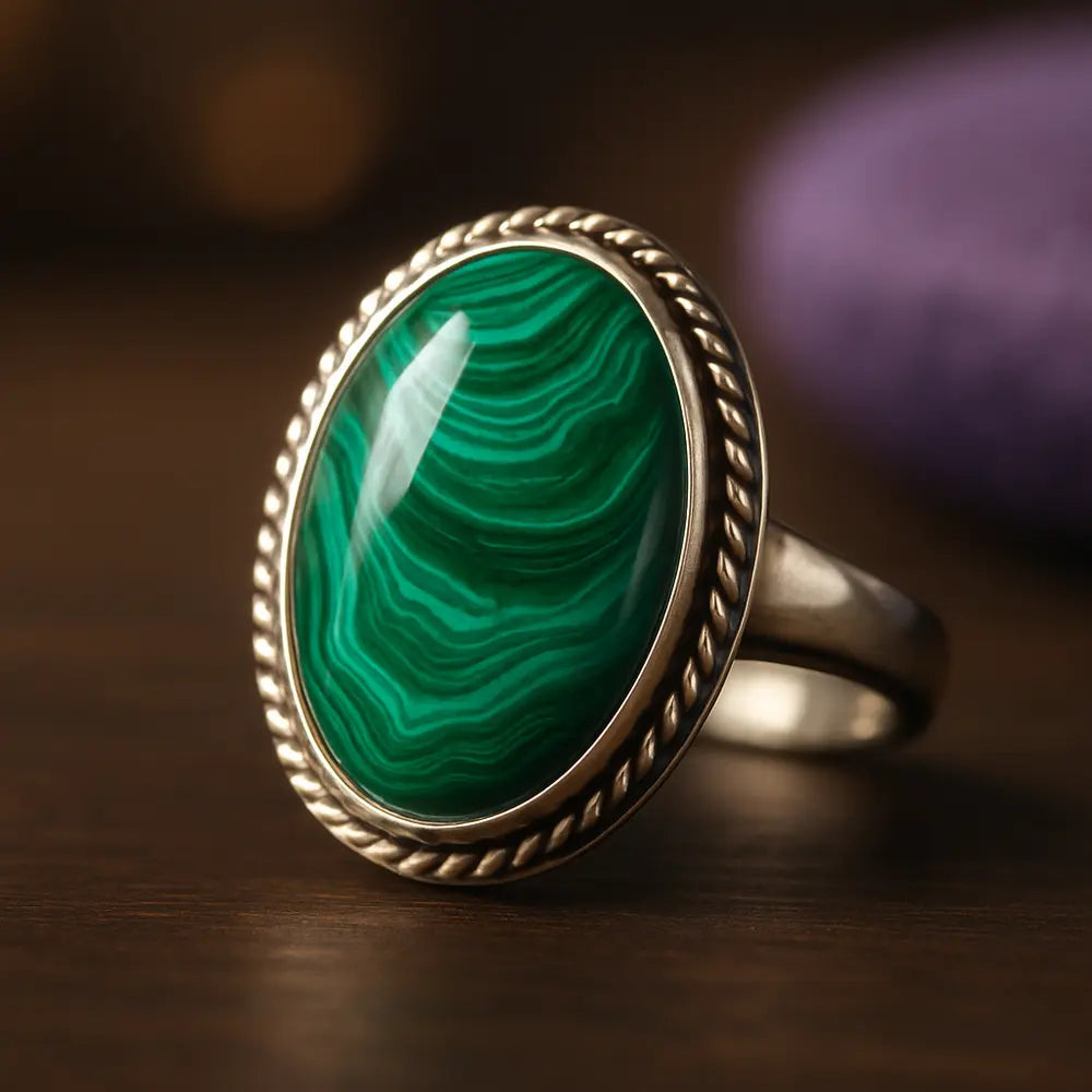 malachite-rings