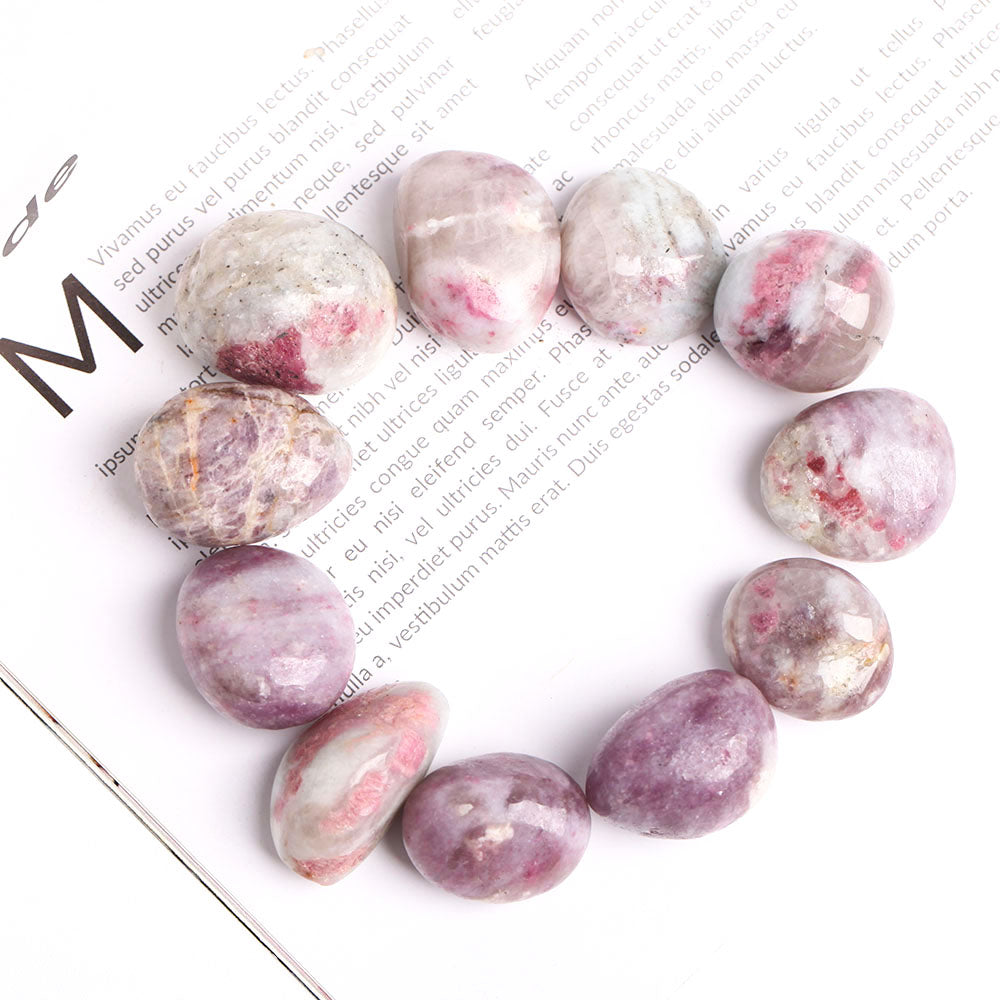 0.5kg Pink Tourmaline Crystal Tumbled Stones 2.5-3cm