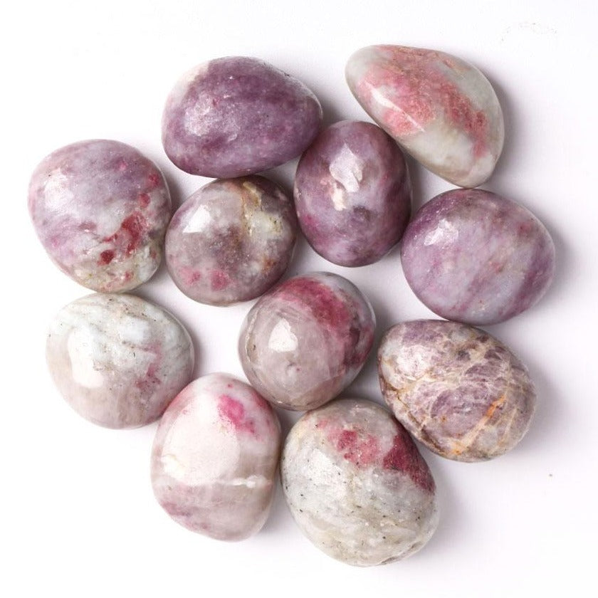 0.5kg Pink Tourmaline Crystal Tumbled Stones 2.5-3cm