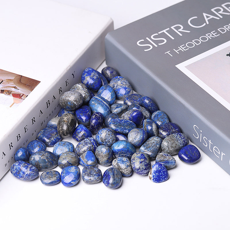 0.5kg Polished Lapis Lazuli Blue Tumbled Stones for Healing