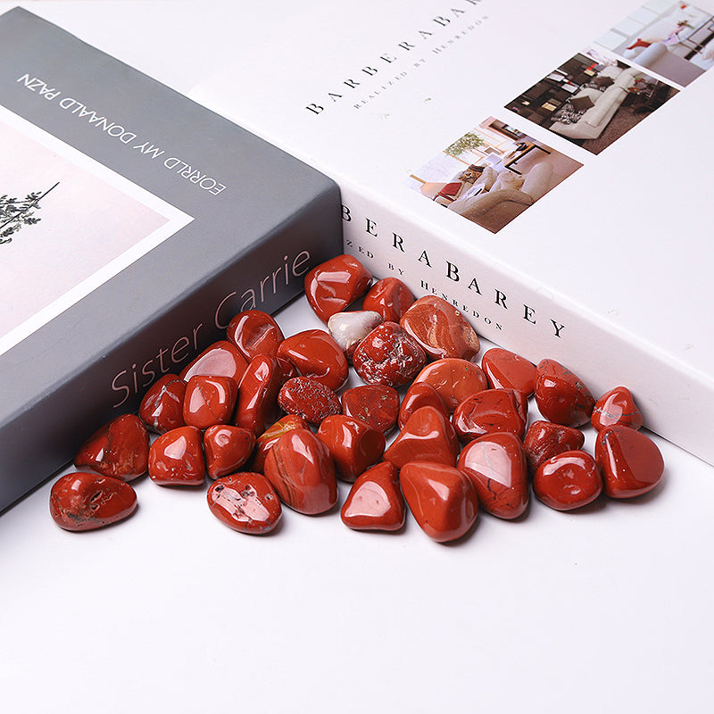 0.5kg Red Jasper Tumbled Stones 10-25mm Healing Energy