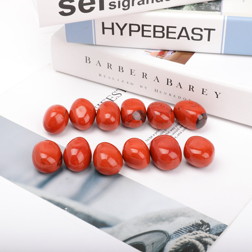 0.5kg Red Jasper Tumbled Stones for Energy Healing