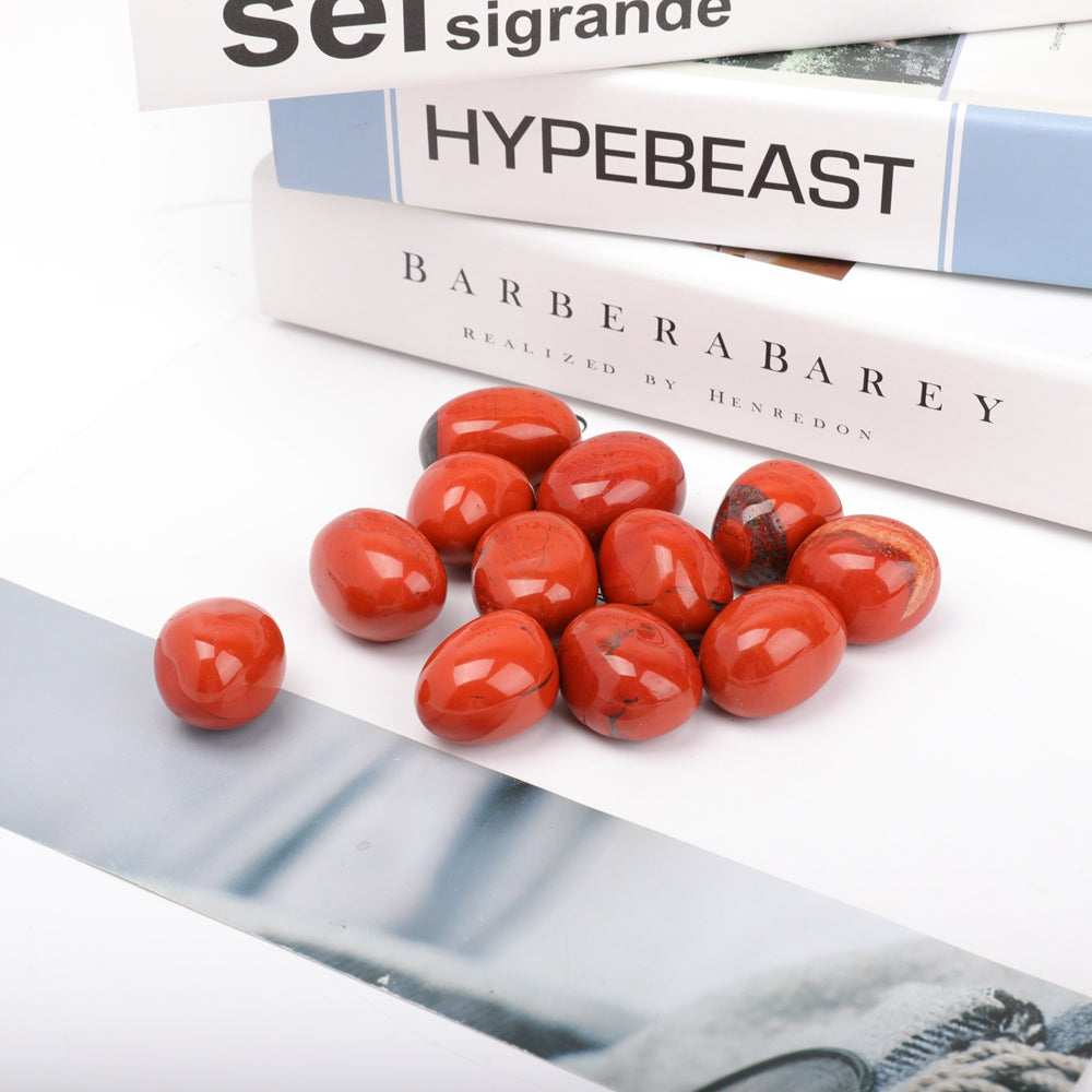 0.5kg Red Jasper Tumbled Stones for Energy Healing