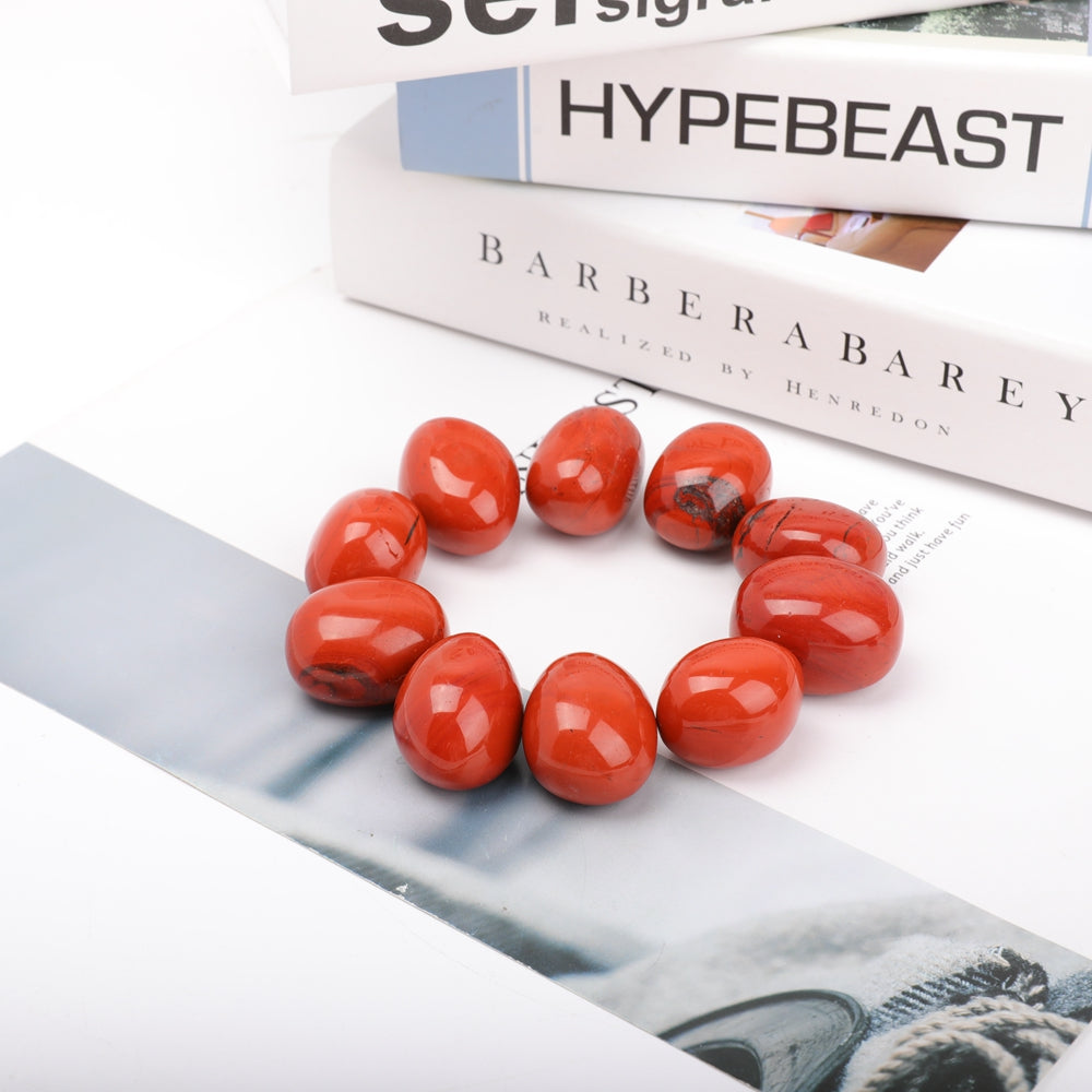 0.5kg Red Jasper Tumbled Stones for Energy Healing