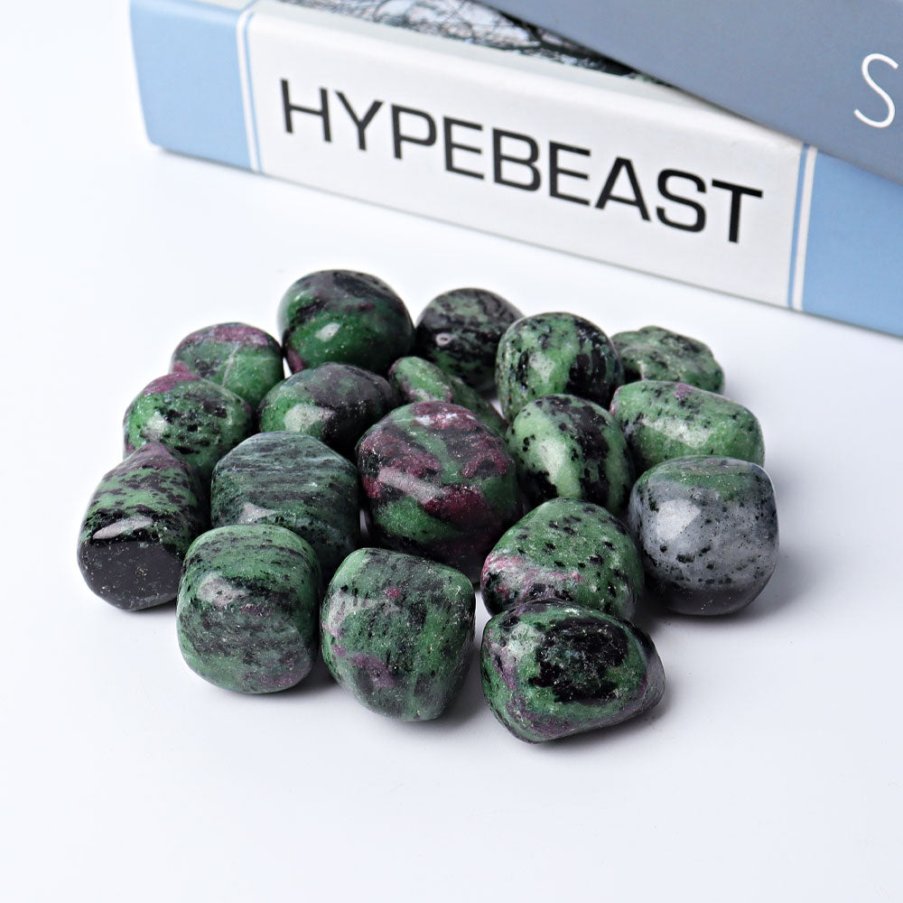 0.5kg Ruby in Zoisite Polished Tumbled Stones 20-30mm