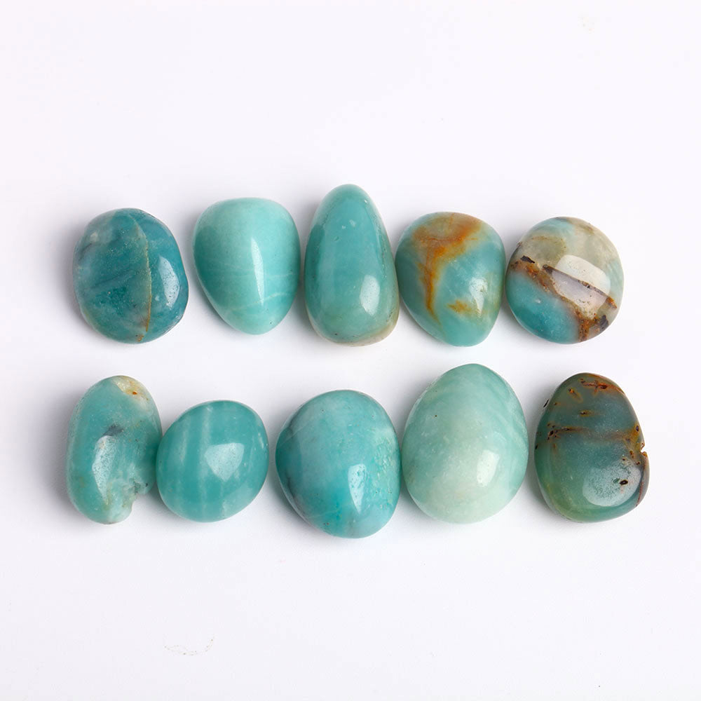 0.5kg Sky Blue Tumbled Stones 2-3.5cm Healing Crystals