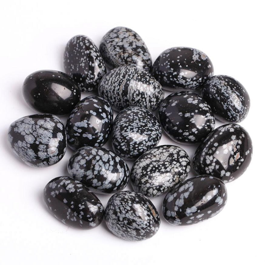 0.5kg Snowflake Obsidian Tumbled Stones for Healing