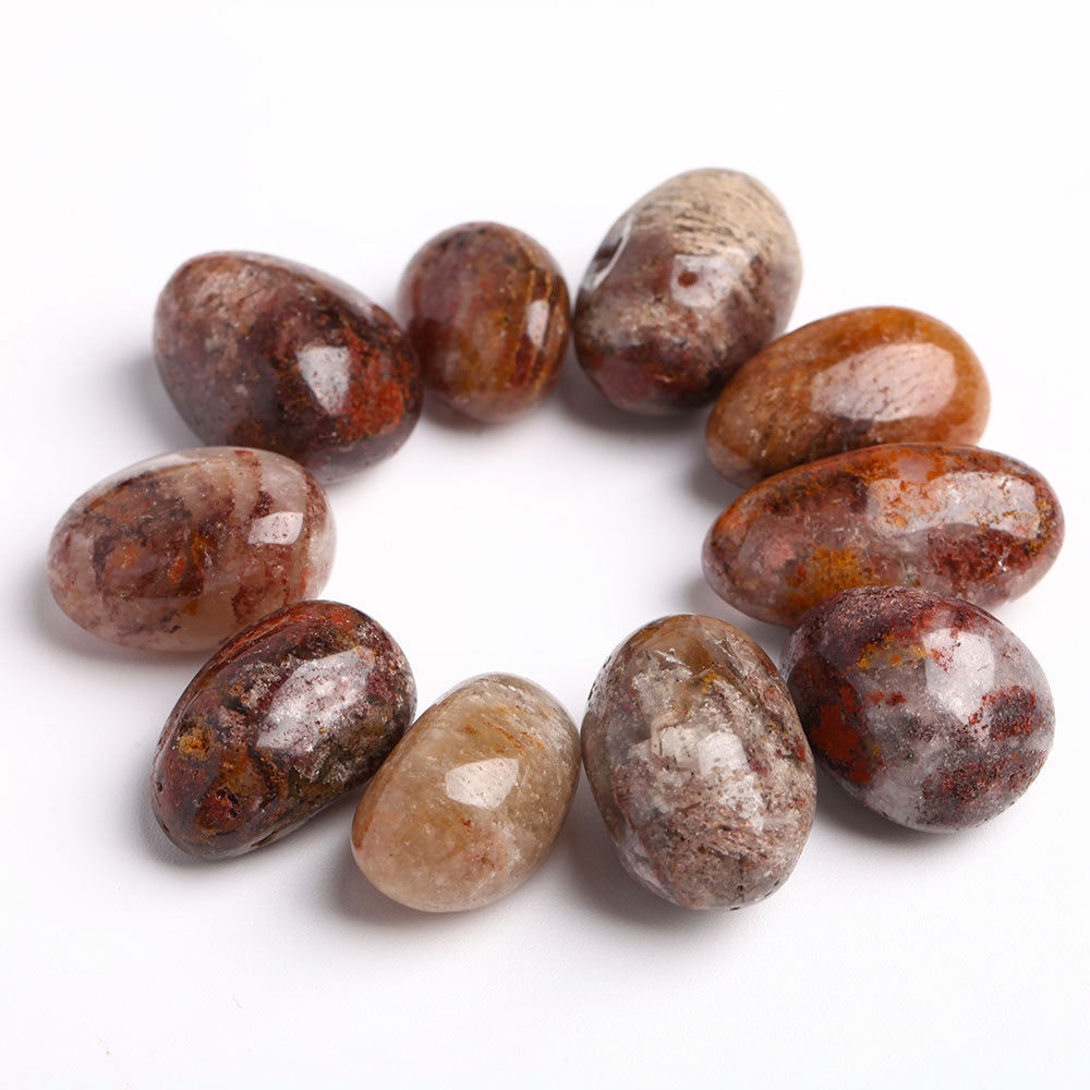 0.5kg Thousand Layer Quartz Crystal Tumbled Stones 2-3cm