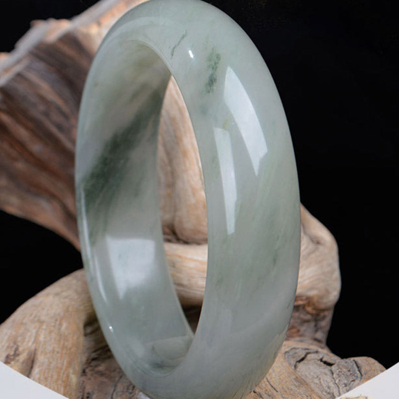 52mm Natural Jade Bracelet for Luck and Prosperity