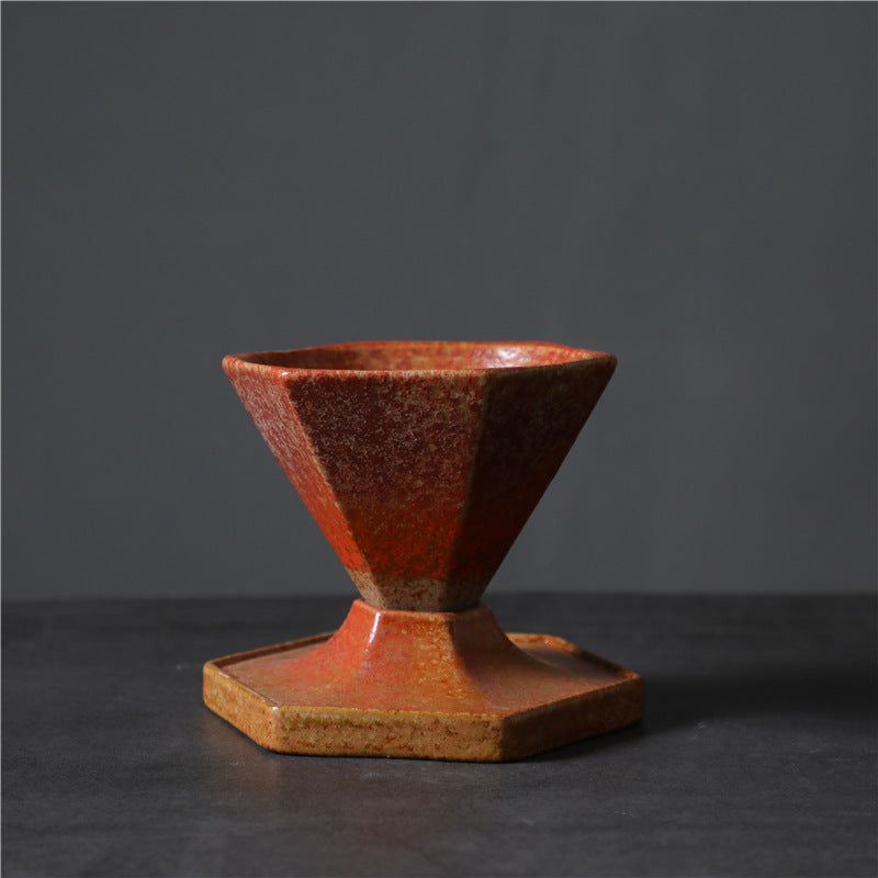 Hexagon Ceramic Tea Coffee Mug 170ml | Zen Decor