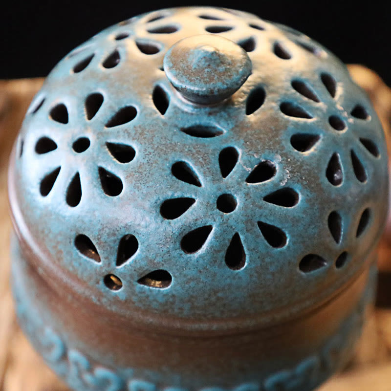 8.5cm Ceramic Incense Burner for Meditation and Relaxation