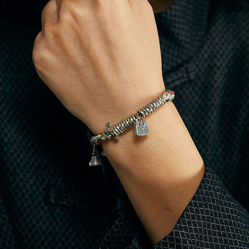 Multiple Strands 925 Sterling Silver Protection Bracelet