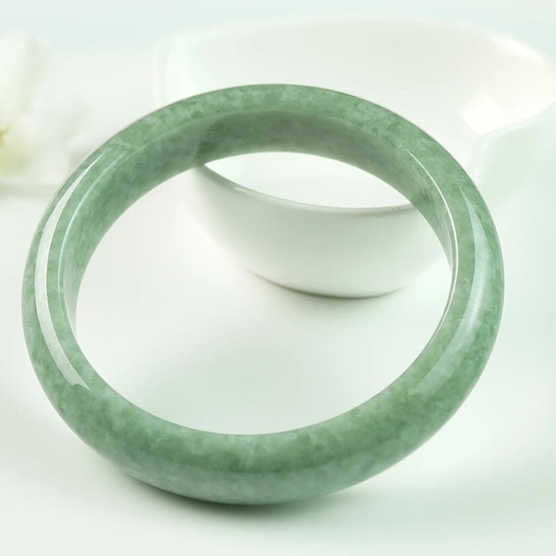 Natural Jade Luck Wealth Bangle Bracelet 58mm