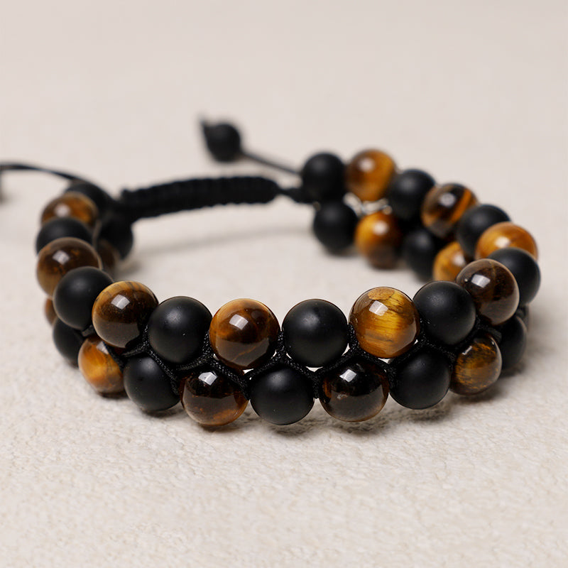 8mm Tiger Eye Protection Courage Bracelet
