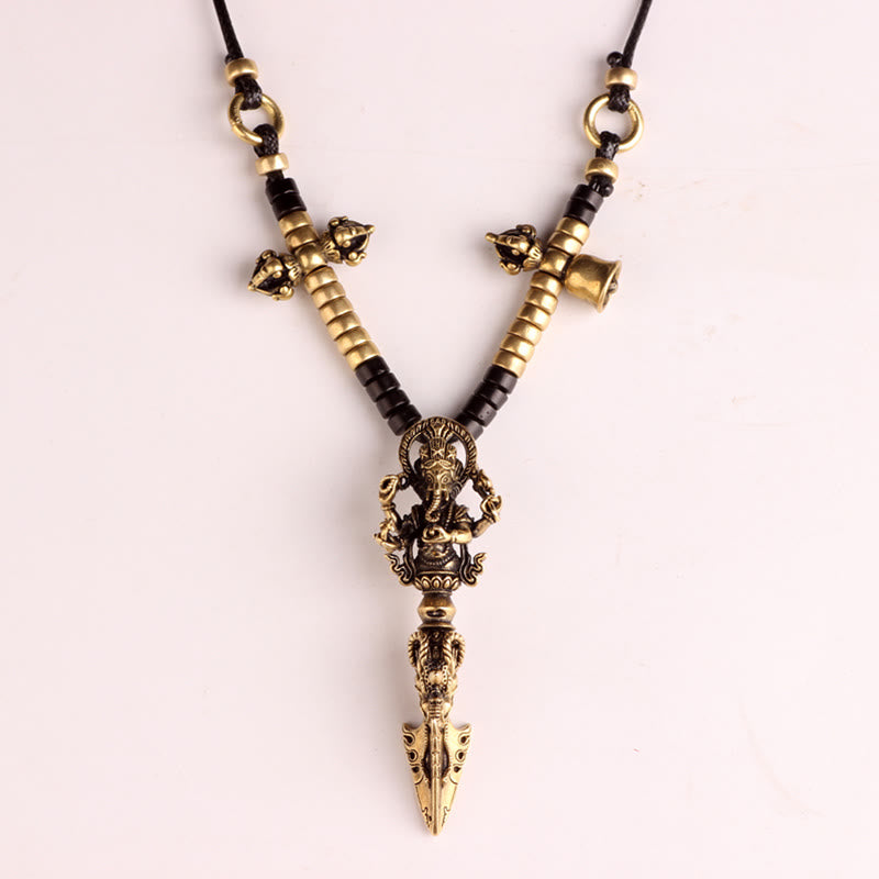 Ganesh Dorje Vajra Spiritual Power Necklace Pendant