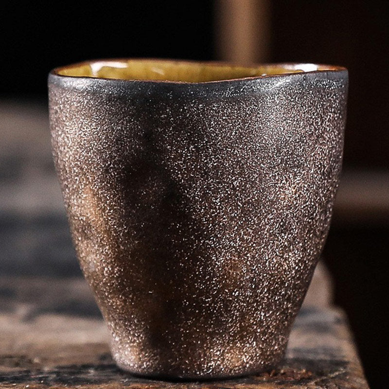 Lotus Pod Leaf Flower Ceramic Kung Fu Tea Cup 110ml