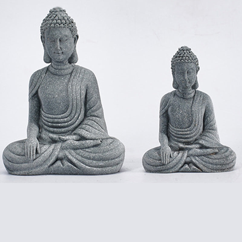 Natural Sandstone Buddha Statue | Meditation Compassion Decor