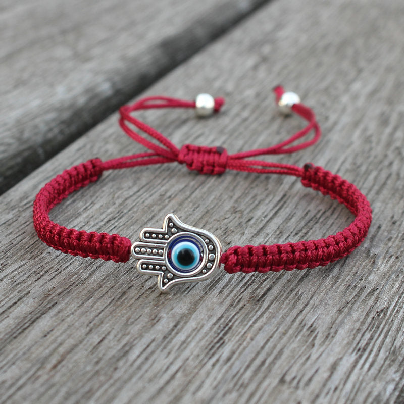 Handmade Hamsa Symbol Protection Bracelet | Luck & Faith