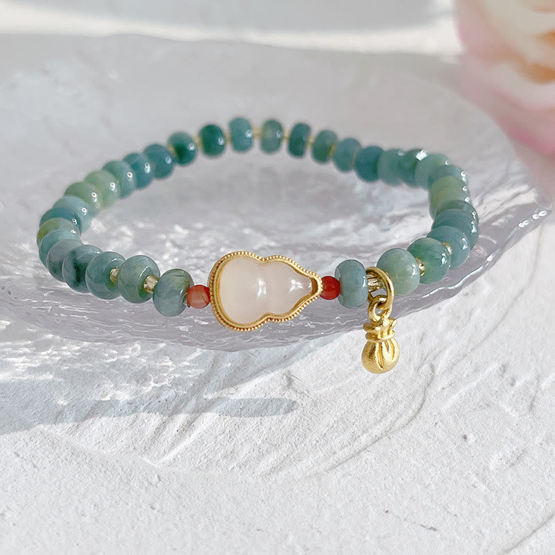 Natural Hetian Jade Prosperity Bracelet with PiXiu Charm