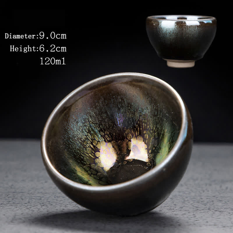 Vintage Ceramic Teacup 100ml Handmade Tableware