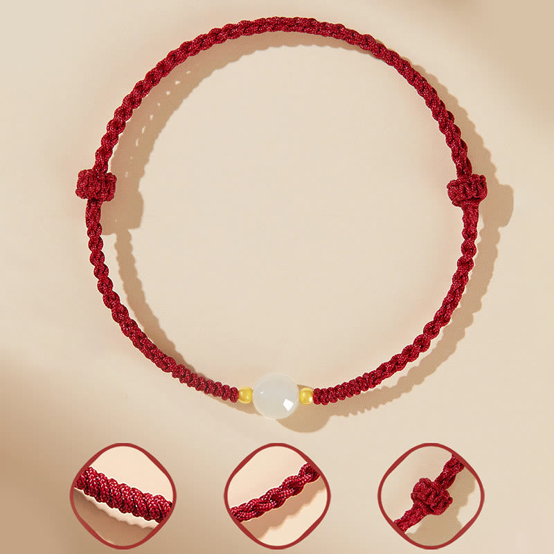8mm Jade Lucky Bead Prosperity Bracelet