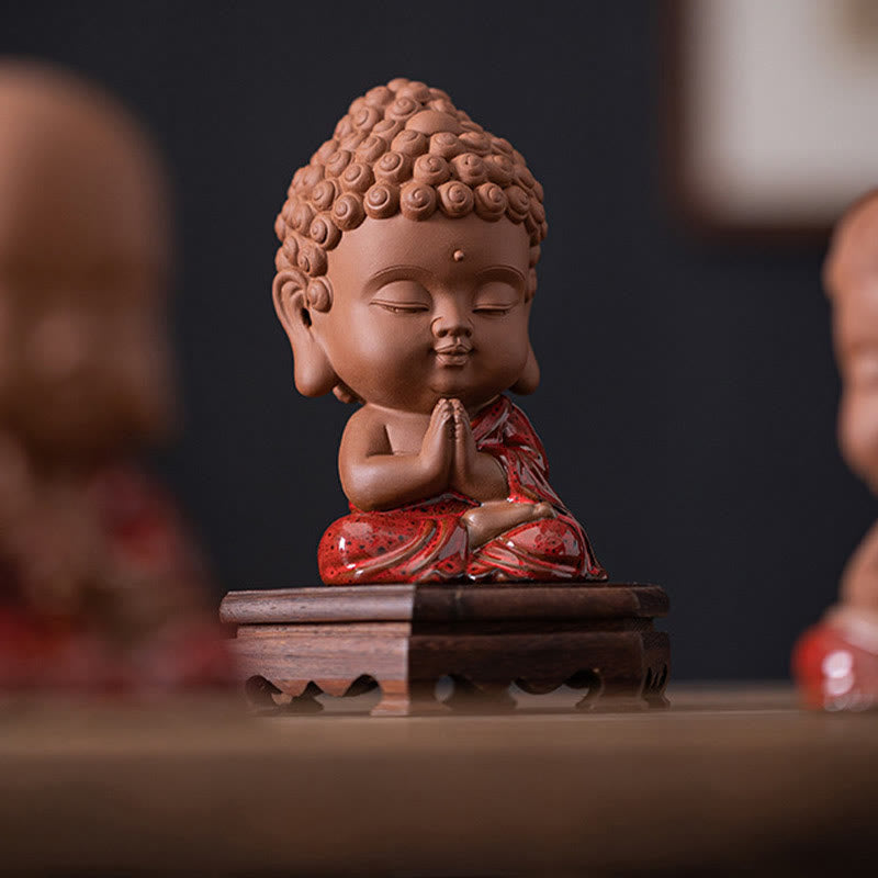 Ceramic Buddha Statue Set | Mini Gautama & Bodhisattvas