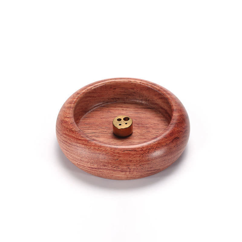 Mini Ebony Wood Meditation Incense Burner 6.6cm