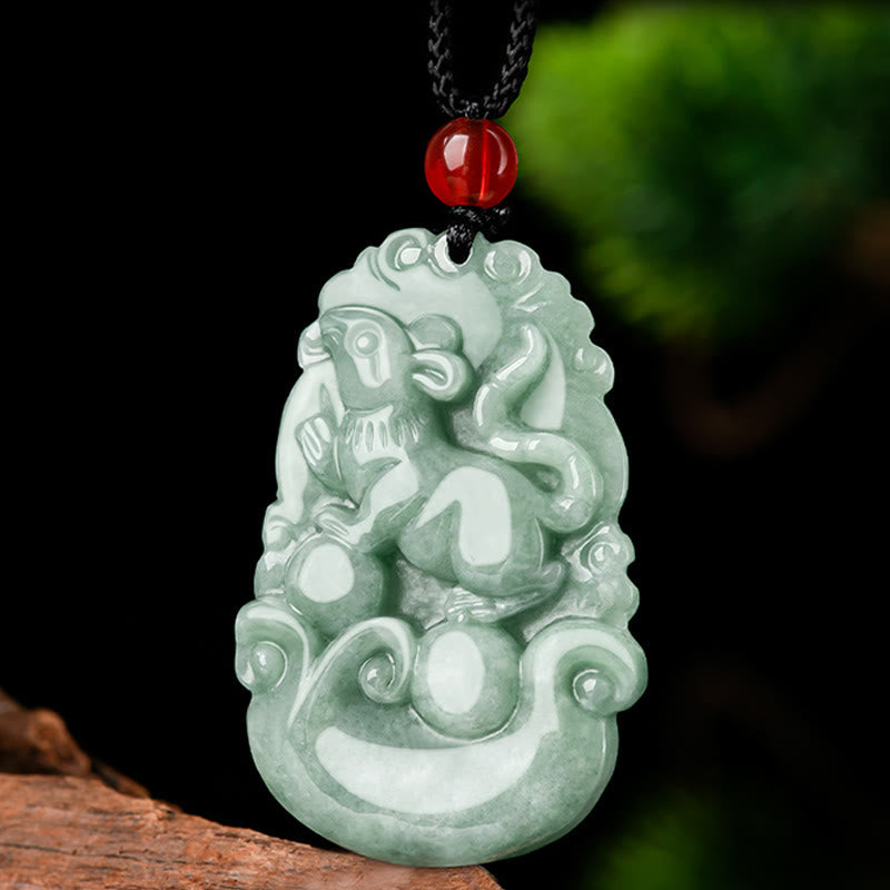 Green Jade 12 Chinese Zodiac Luck | Prosperity Necklace