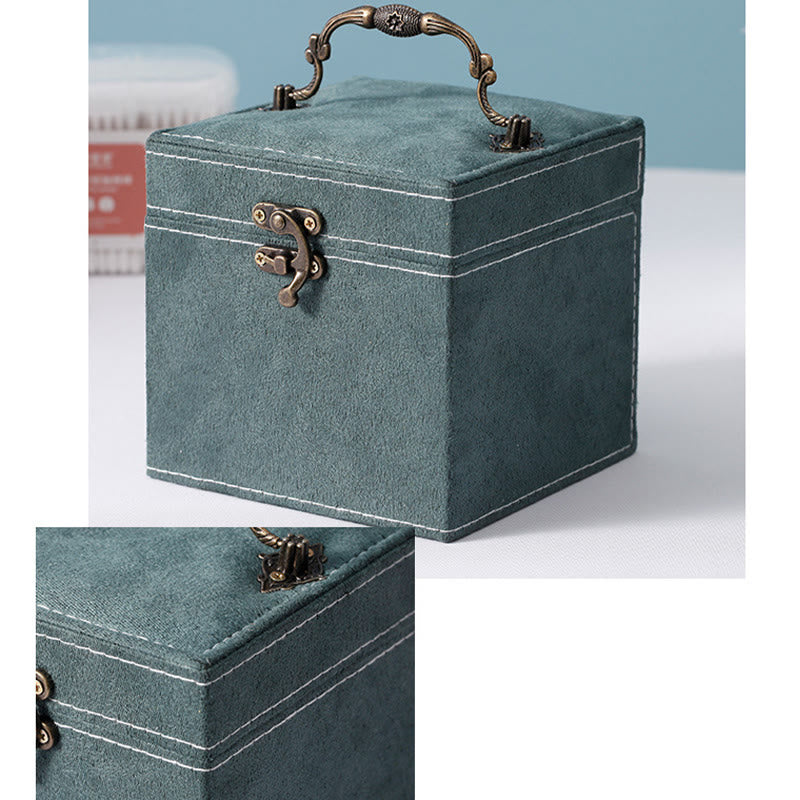 Three-Layer Flannel Jewelry Box Organizer | Zen Decor