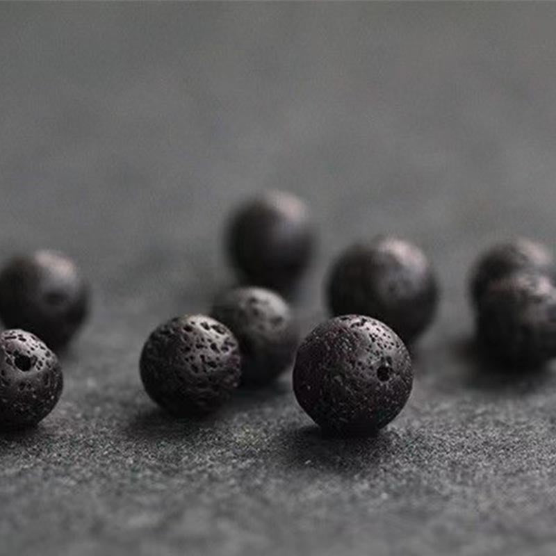 10mm Lava Rock Spiritual Healing Bracelet for Grounding