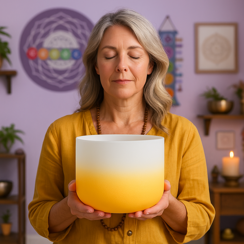 Crystal Singing Bowl E Note - Solar Plexus Sound Meditation