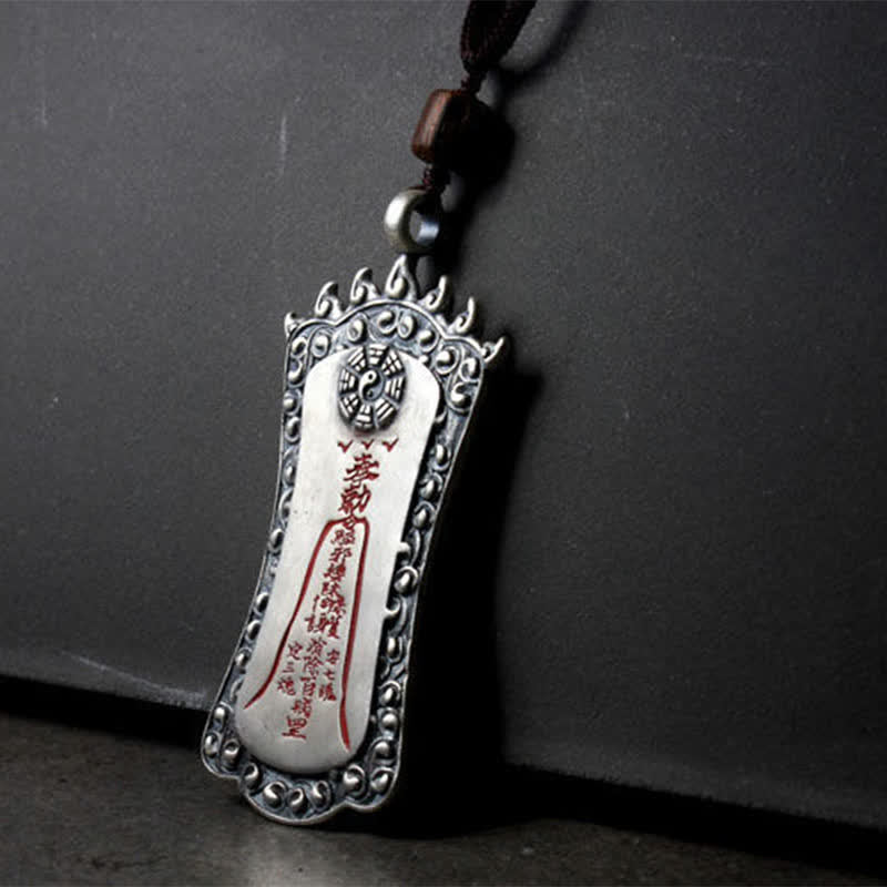 Unisex Feng Shui Pixiu Cinnabar Balance Necklace Pendant