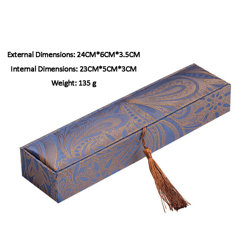 Blue Jewelry Storage Box for Spiritual Malas & Necklaces