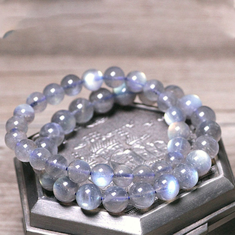 8mm Moonstone Bracelet for Calm and Positive Energy
