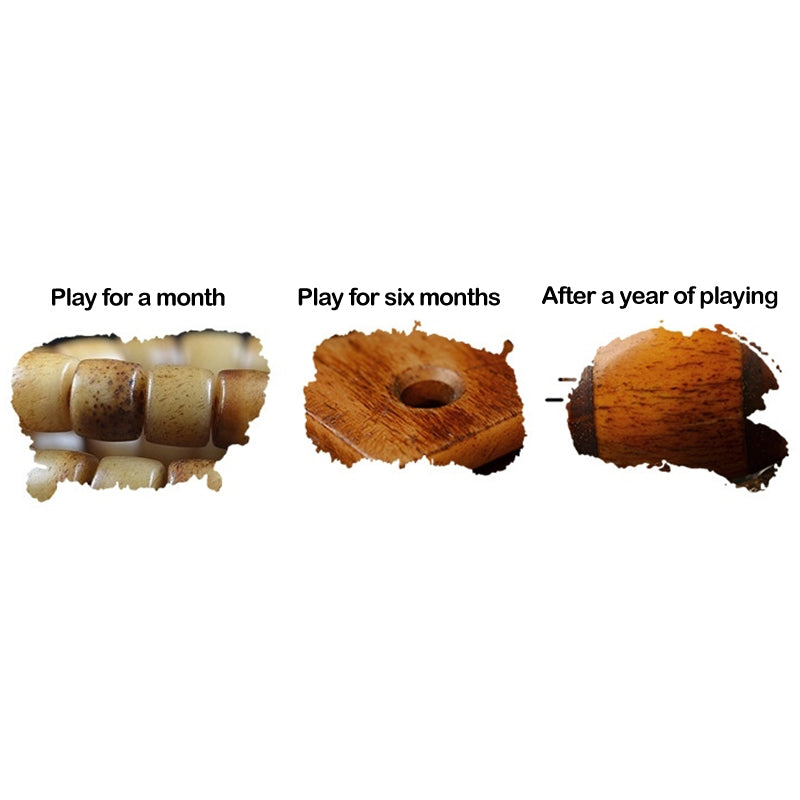 Yak Bone Amber 108 Bead Mala Bracelet for Balance