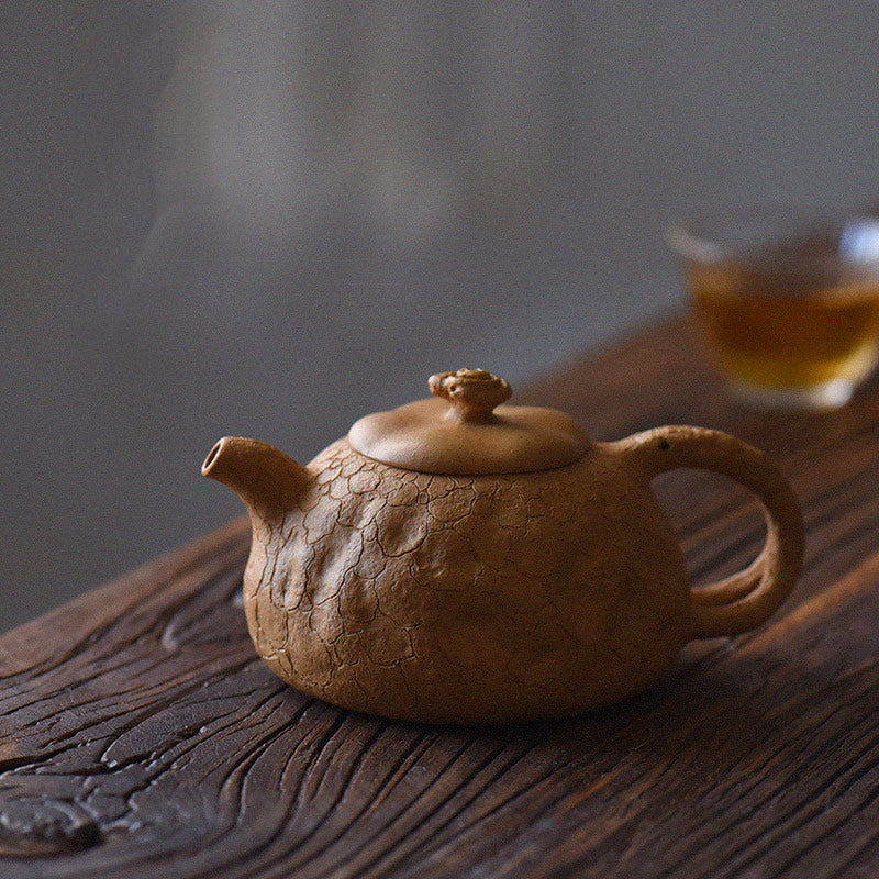 Vintage Purple Clay Kung Fu Teapot 220ml for Zen Decor