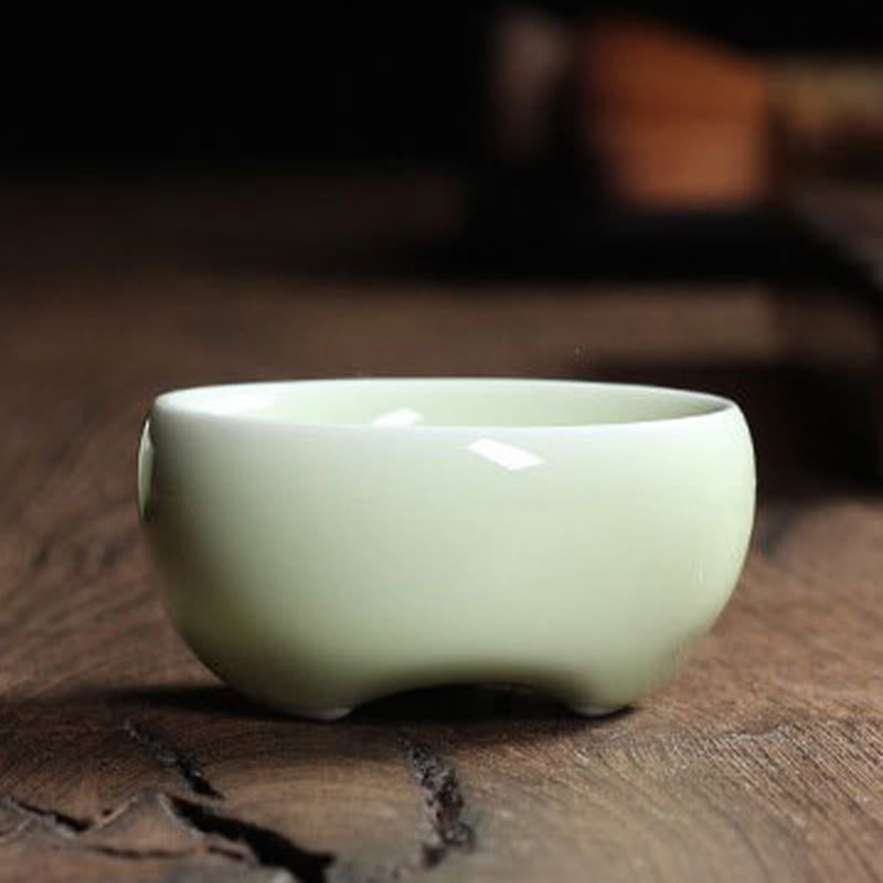 Colorful Koi Fish Ceramic Teacup 60ml | Zen Decor