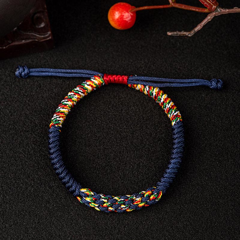 Handmade Red String Bracelet for Protection & Luck, Tibetan Style
