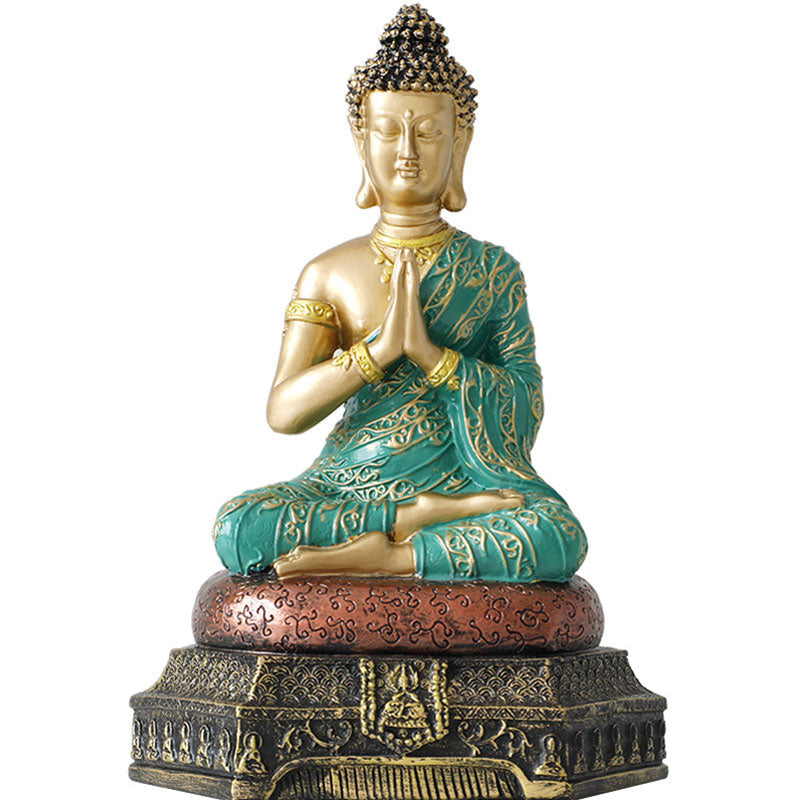 Buddha Compassion Resin Statue for Serenity and Luck