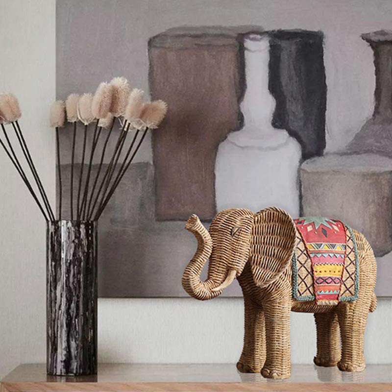 Elephant Resin Decoration for Wisdom & Wealth Home