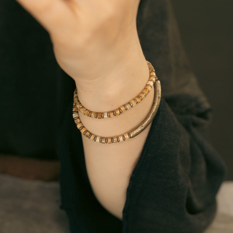 4mm Sodalite Picture Jasper Harmony Wisdom Bracelet