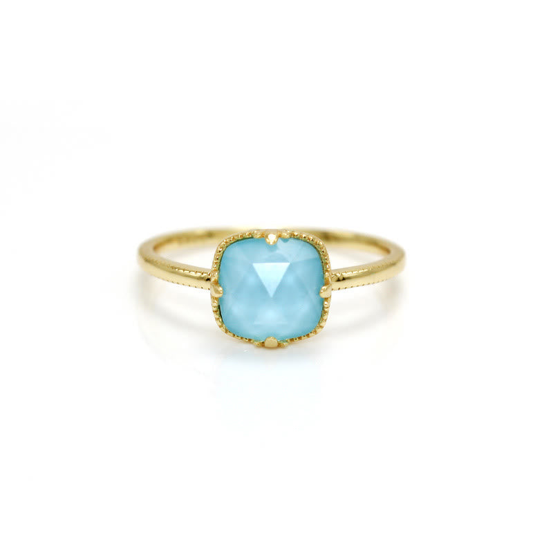925 Sterling Silver Gold Plated Turquoise Protection Jewelry Set