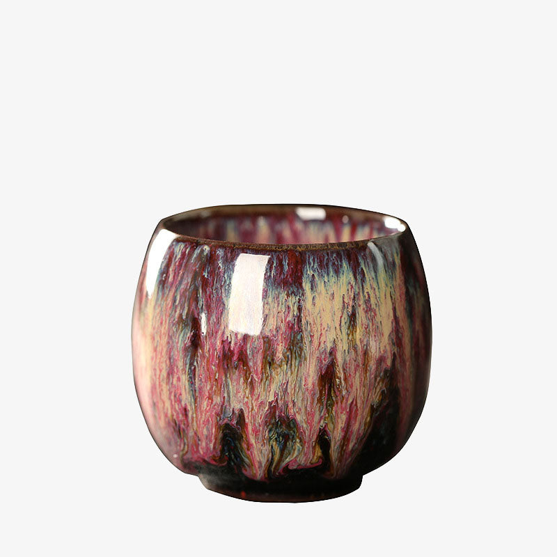 Multicolored Kiln Change Jianzhan Ceramic Tea Cup 110ml