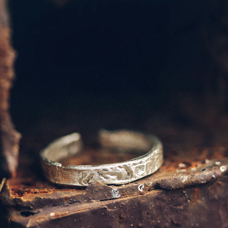 925 Sterling Silver Blessing Couple Ring | Spiritual Protection