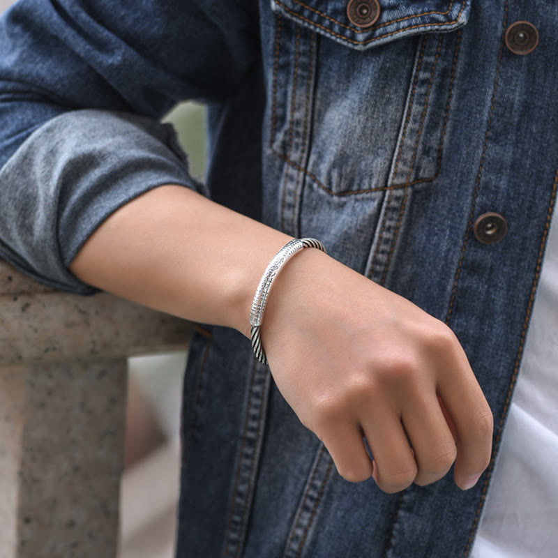 Om Mani Padme Hum Copper Adjustable Purity Cuff Bracelet