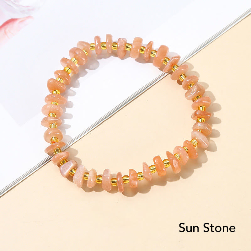 Natural Irregular Shape Crystal Bracelet for Meditation and Balance