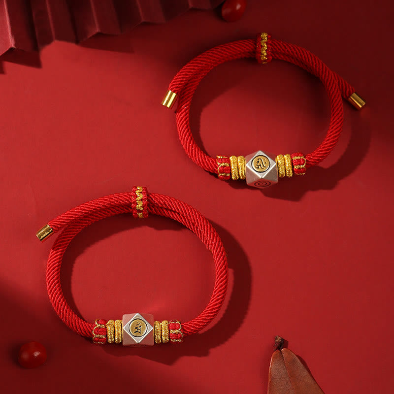 Chinese Zodiac Kids Bracelet | 999 Silver Red Rope Luck Strength