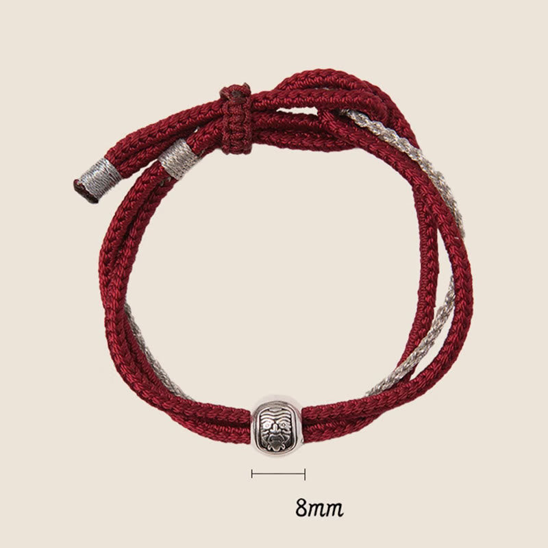 8mm Tibetan Zakiram Buddha Bracelet for Wealth & Protection